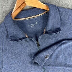 Smartwool Quarter Zip Mens XL Blue Merino Wool Base Layer Performance Hiking